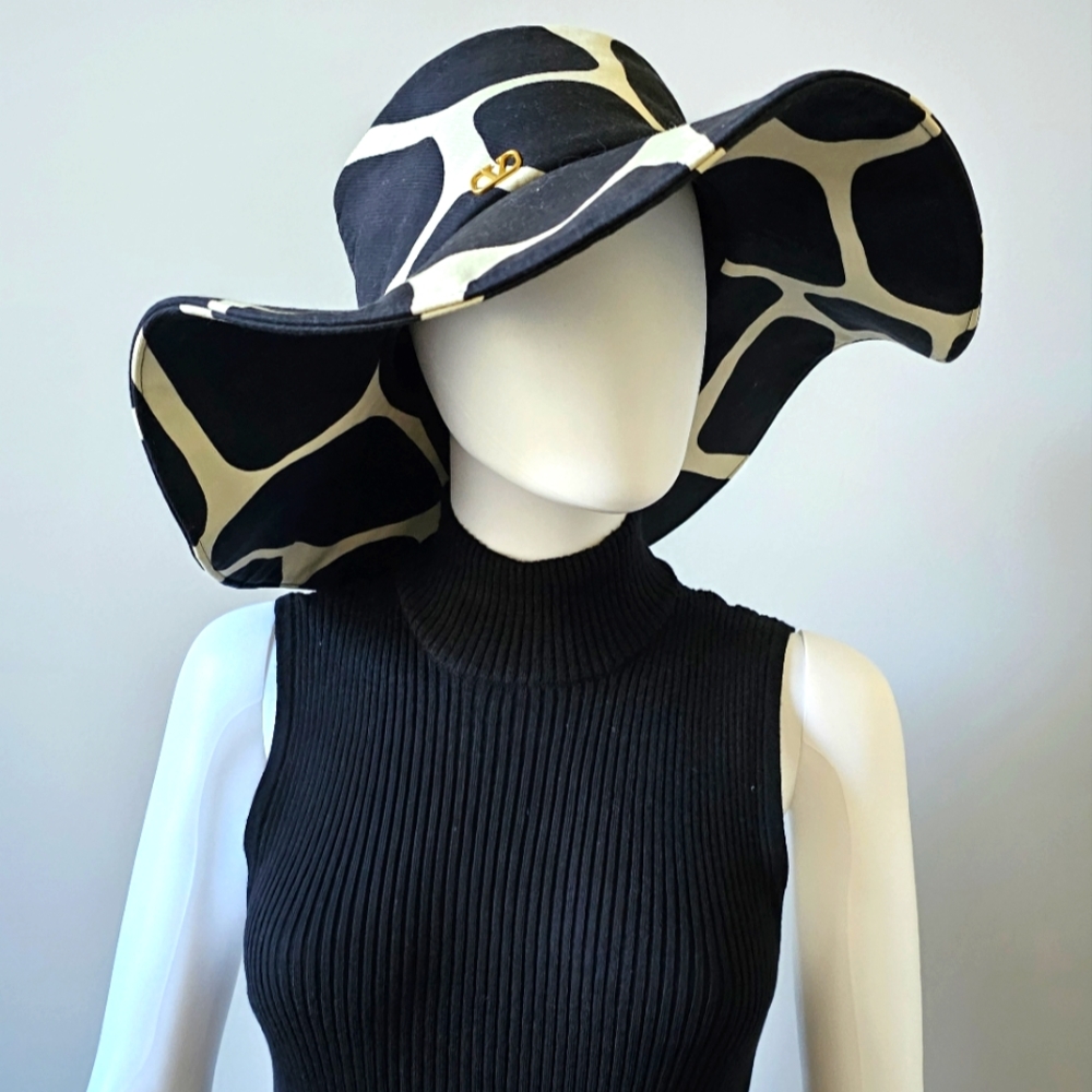 RARE Valentino Giraffe Print Hat